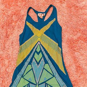 OP | Teal Racerback Tank Top | Size S/CH